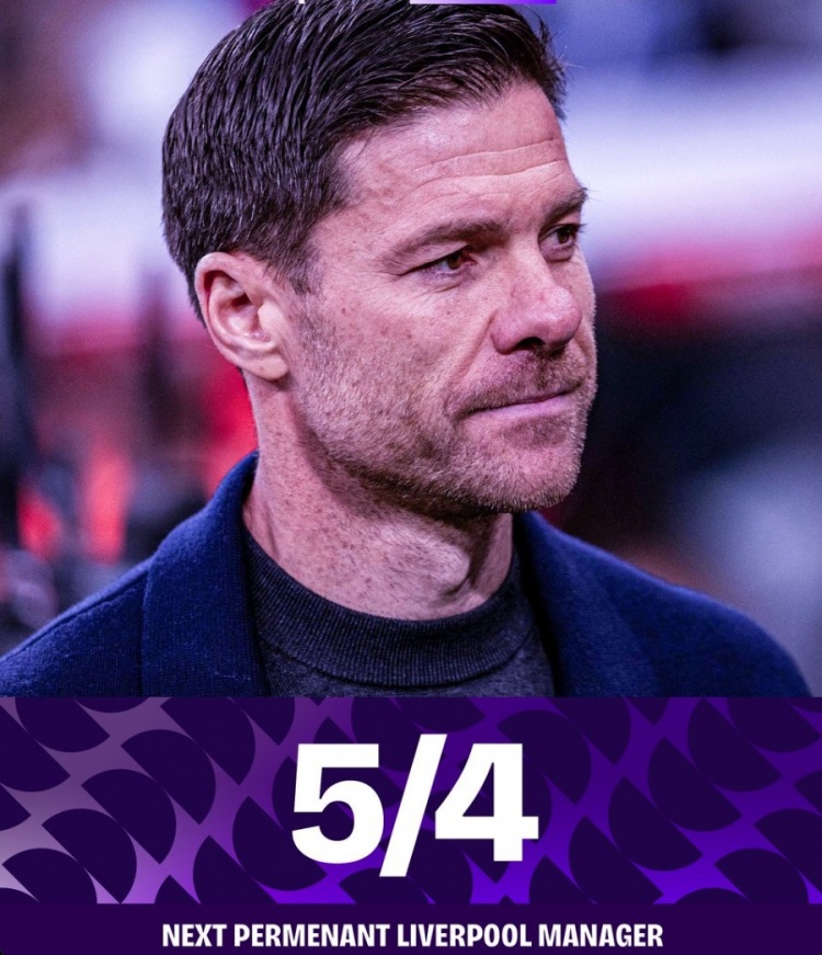 Xingkong Sports-军迷期待吗？利物浦新帅赔率：阿隆索最高，克洛普、恩里克前三